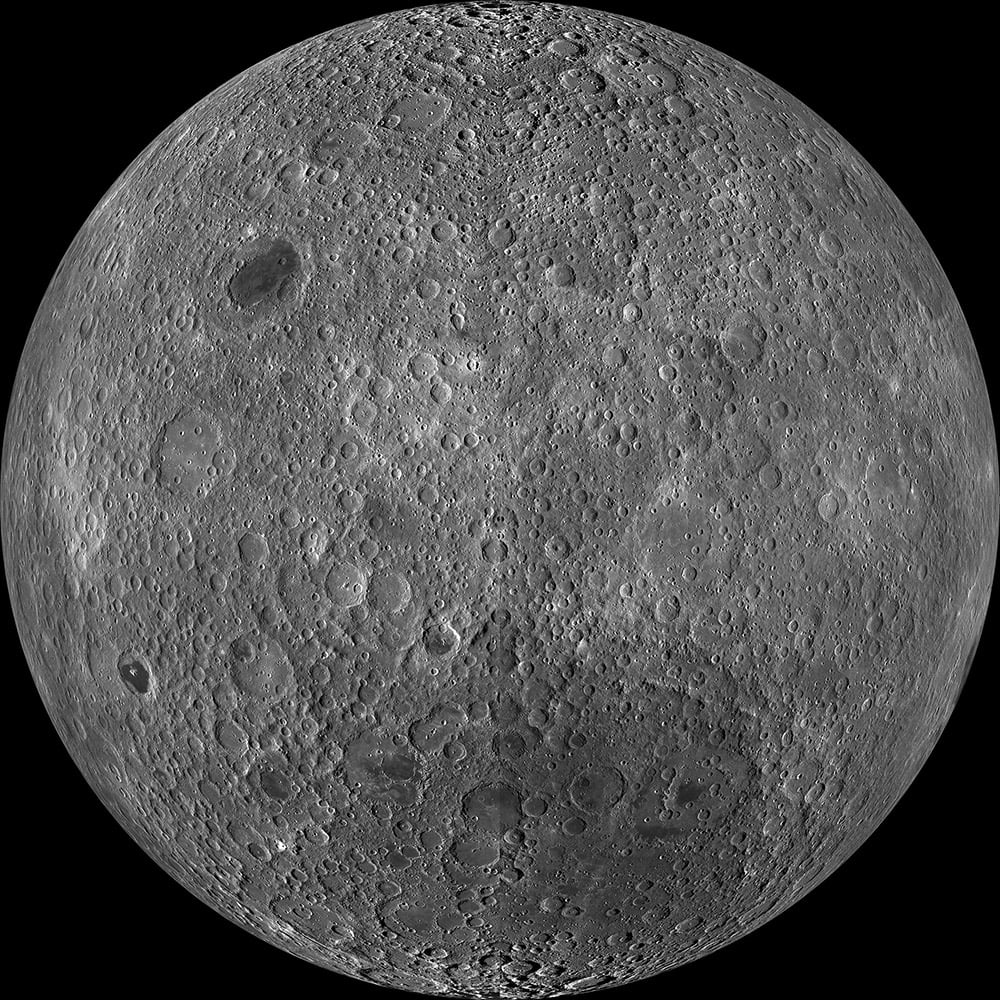 The cratered lunar surface where a fixed camera installation would sit