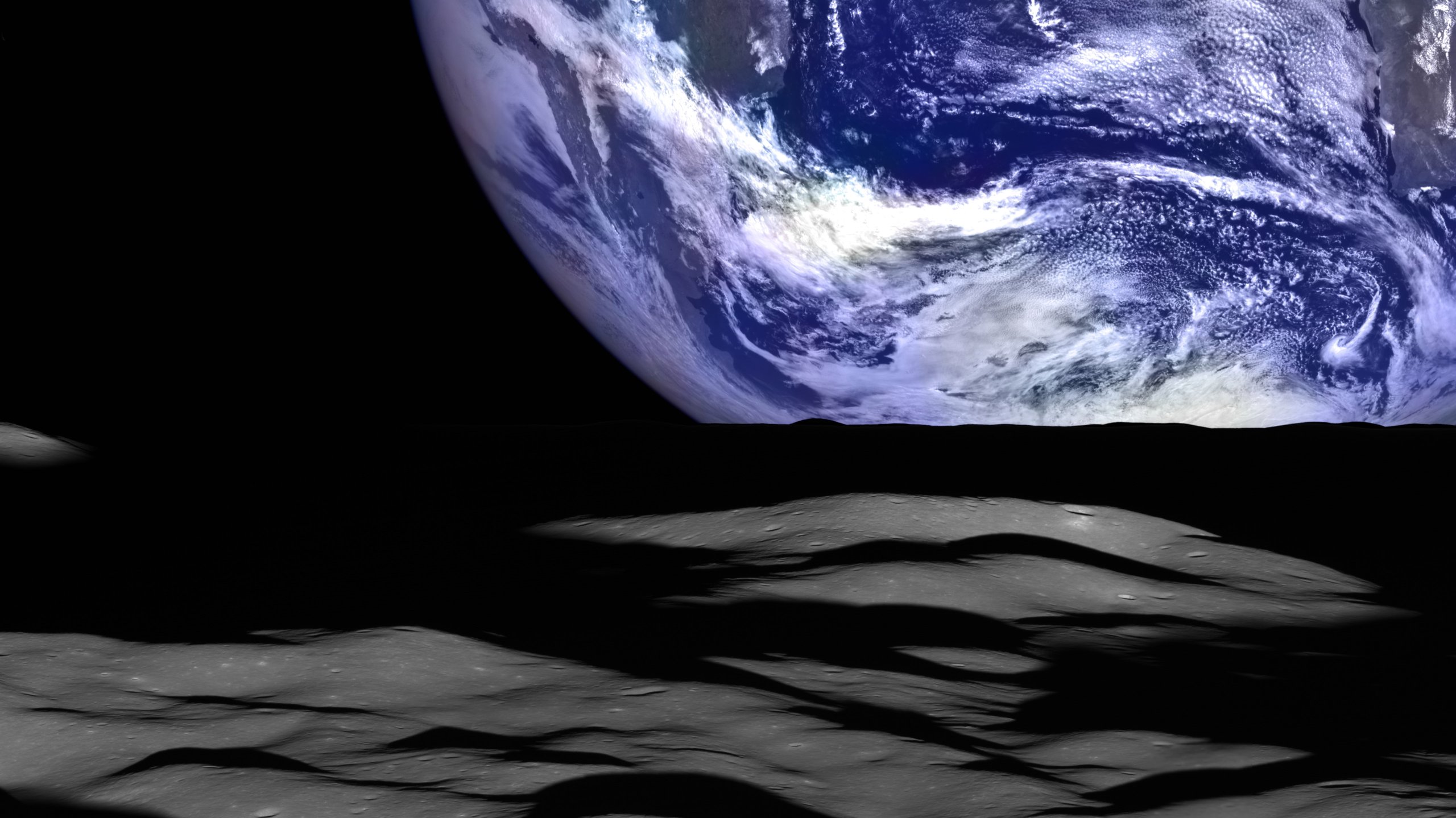 Earth above the lunar horizon — a new perspective on our shared world
